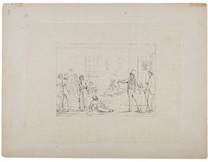 Buying a substitute in the North during the war, c.1880-90 by Adalbert John Volck